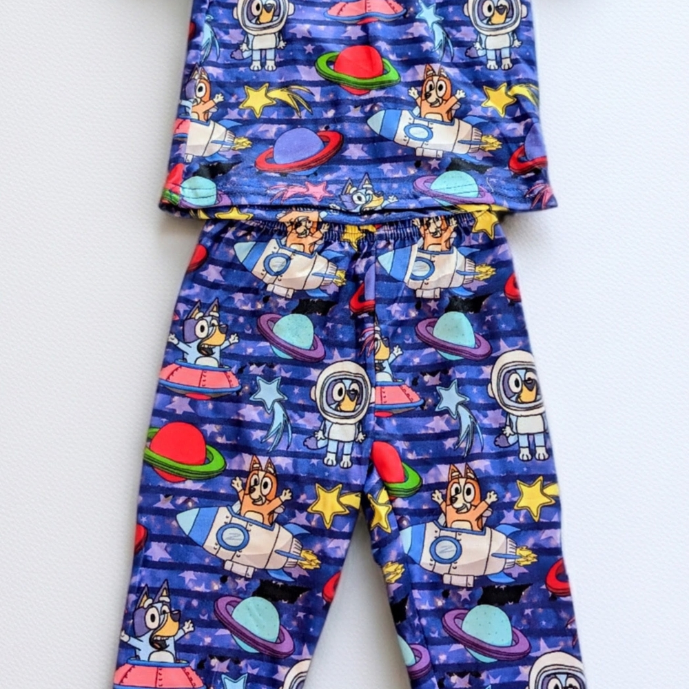 Bluey Magic Kingdom Boutique Kids Pajama Set
